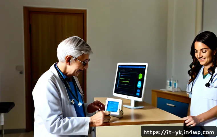 Home 16 디자인 씽킹의 다양한 산업 적용 사례 - Photorealistic Italian hospital innovation workshop, diverse healthcare team including doctors, nurs...